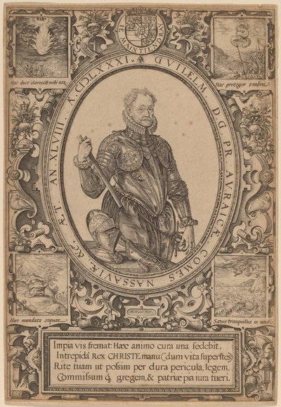 William, Nassaun kreivi, Orangen prinssi tekijältä Hendrik Goltzius