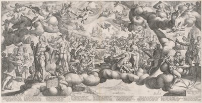 Cupidon ja Psychen häät tekijältä Hendrik Goltzius after Bartholomaeus Spranger