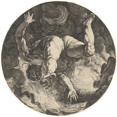 Ixion tekijältä Hendrik Goltzius after Cornelis Cornelisz van Haarlem
