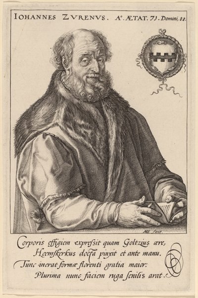 Johannes Zurenus (Jan van Zuren) tekijältä Hendrik Goltzius after Maerten van Heemskerck