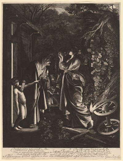 Ceresin pilkkaaminen tekijältä Hendrik Goudt after Adam Elsheimer