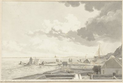 Veden alla oleva Ooijpolder ja Persingen kaukana, 1809 tekijältä Hendrik Hoogers (signed by artist)