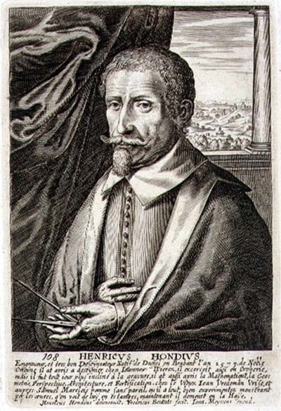Omakuva, levy 108 taiteilijoiden muotokuvien sarjasta, kaiverrus Frederik Bouttats II (fl.1643-76) (kaiverrus) tekijältä Hendrik I (after) Hondius
