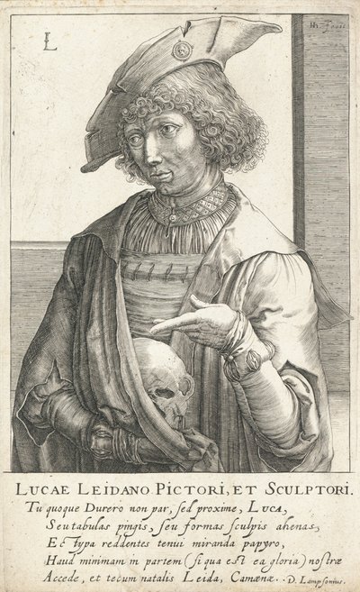 Lucas van Leyden, hollantilainen kaivertaja ja taidemaalari tekijältä Hendrik I Hondius