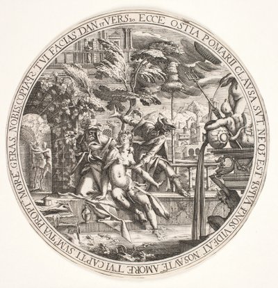 Susanna kylvyssä tekijältä Hendrik I Hondius