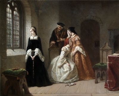 Lady Jane Grey, n. 1845-1907 (öljy kankaalle) tekijältä Hendrik Jacobus Scholten