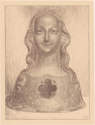 Pyhän Ursulan neitsyen pyhäinjäännöksen rintakuva tekijältä Hendrik Johannes Haverman (signed by artist)
