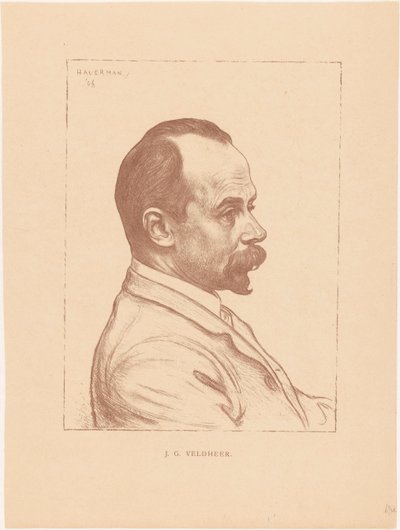 Jacobus Gerardus Veldheerin muotokuva tekijältä Hendrik Johannes Haverman