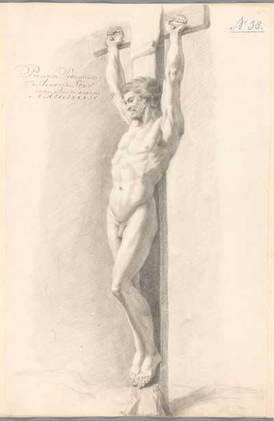 Kristus ristillä (1. palkinto 1784) tekijältä Hendrik Louw