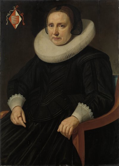 Antonius Antonides van der Lindenin toisen vaimon Sara Sweerts de Weertin muotokuva tekijältä Hendrik Meerman