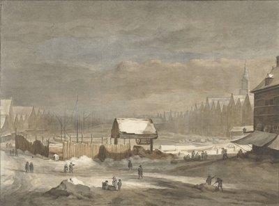 Damrak talvella tekijältä Hendrik Pothoven