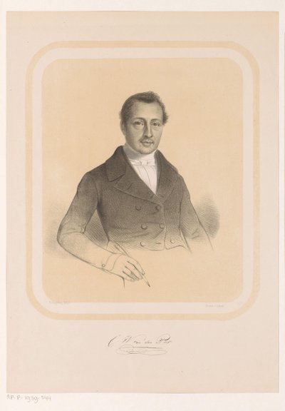 Combertus Willem van der Potin muotokuva C.W. van der Pot (otsikko esineessä) tekijältä Hendrik Ringeling