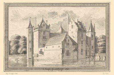 Näkymä Assumburgin linnalle Heemskerkin lähellä, 1640 