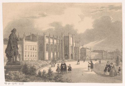 Näkymä Willemshofista Willemsparkissa noin 1849 tekijältä Hendrik Wilhelmus Last