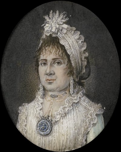 Catherine Theresia Weber (1760/61-1847). Joannes Titsinghin vaimo Amsterdamista tekijältä Hendrik van Overklift (possibly)