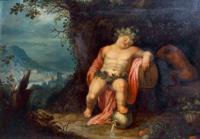Bacchus Sleep (öljy kankaalle) tekijältä Hendrik van the Elder Balen
