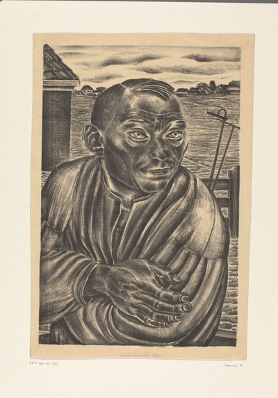 Maanviljelijän muotokuva tekijältä Henk Henriët (signed by artist)