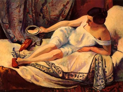 Nainen nousussa tekijältä Henri Charles Manguin