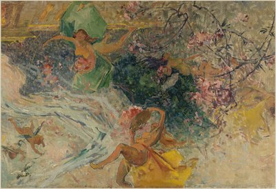 Aubervilliersin kaupungintalon luonnos: Allegoria (kylätalon katto): Allegoria (kylätalon katto) tekijältä Henri-Gaston Darien