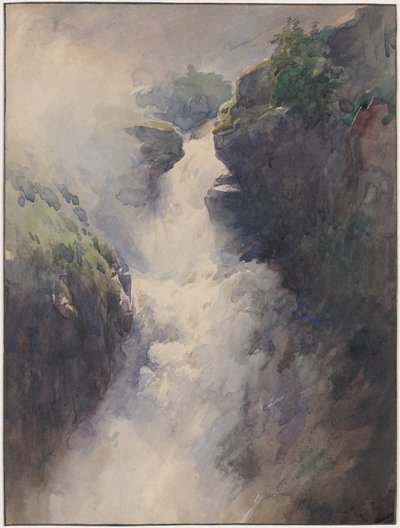 Vesiputous vuoristossa tekijältä Henri-Joseph Harpignies