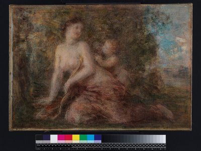 Venus ja Cupid, ennen vuotta 1904 (öljy kankaalle) tekijältä Henri (attr. to) Fantin-Latour