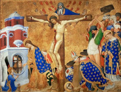 Saint Denisin viimeinen ehtoollinen ja marttyyrikuolema, 1415-1416 tekijältä Henri Bellechose
