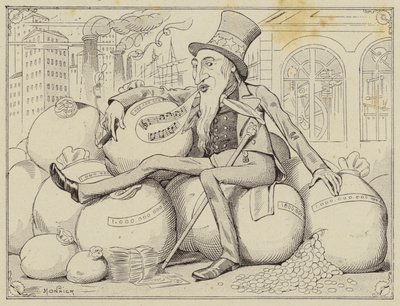 Uncle Sam (litho) tekijältä Henri Bonaventure (after) Monnier