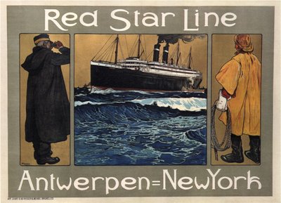 Red Star Line, 1908 tekijältä Henri Cassiers