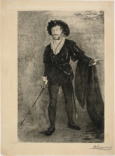Faure Hamletin roolissa tekijältä Henri Charles Guérard