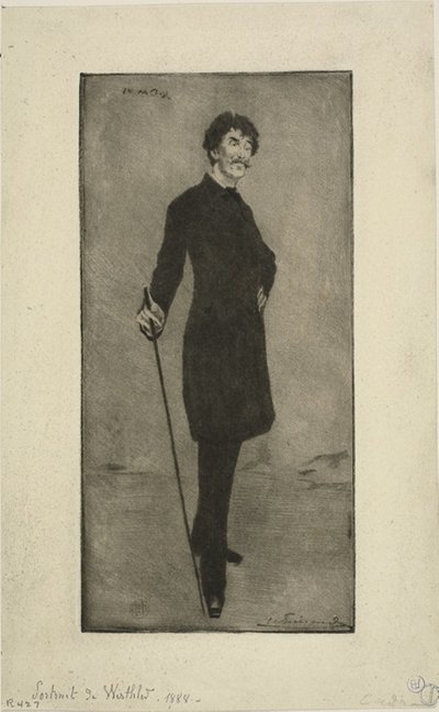 Whistlerin muotokuva tekijältä Henri Charles Guérard
