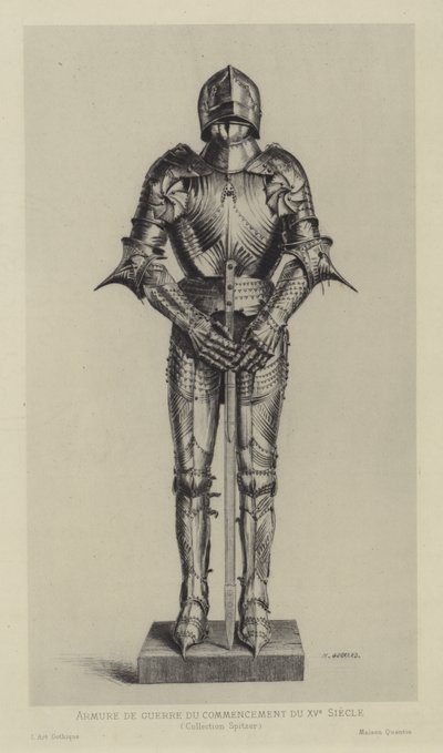 Haarniskapuku, 1400-luvun alku tekijältä Henri Charles Guérard