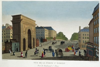 Näkymä Porte St Martiniin - Courvoisier
