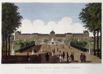 Näkymä palatsista ja Tuileries