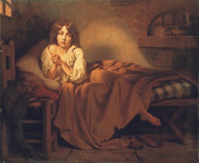 Dauphin Louis XVII temppelivankilassa, 1851 tekijältä Henri Decaisne