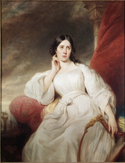 Muotokuva Maria Garciasta nimeltä Malibran, Desdemonan roolissa (öljy kankaalle tekijältä Henri Decaisne
