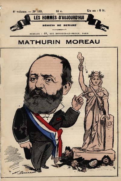 Sarjakuva Mathurin Moreausta (1822-1912) Les Hommes d