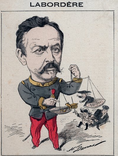 Jean Marie Arthur Labordere, ranskalainen sotilas, poliitikko, Seinen senaattori - Henri Demaren sarjakuva elokuvassa "Les Hommes d