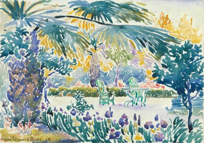 Taidemaalarin puutarha Saint Clairissa, 1908. tekijältä Henri Edmond Cross