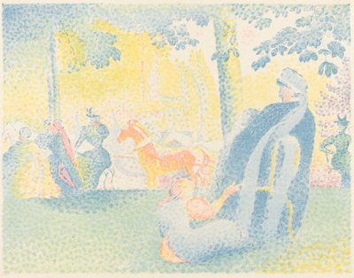 Puistossa tekijältä Henri Edmond Cross