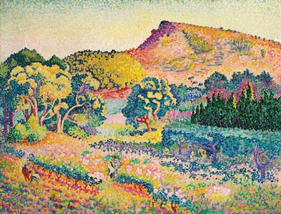 Maisema Le Cap Negren kanssa; Maisema Cape Negren kanssa, 1906 tekijältä Henri Edmond Cross