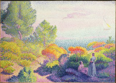 Maisema kahden naisen kanssa, 1895 tekijältä Henri Edmond Cross