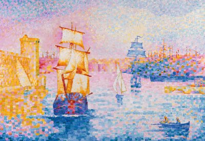 Marseillen satama, noin 1899 tekijältä Henri Edmond Cross