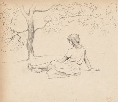 Tutkimus "Pyykkinäiset Provencessa", n. 1885-1889 tekijältä Henri Edmond Cross