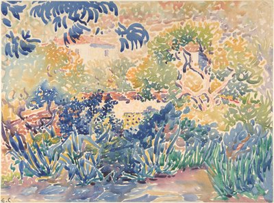 Taiteilijan puutarha Saint-Clairissa, 1904-1905. tekijältä Henri Edmond Cross