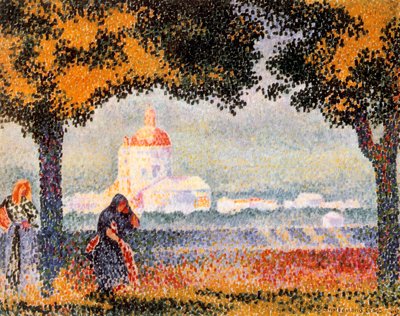 Santa Maria degli Angelin kirkko Assisissa, 1909 tekijältä Henri Edmond Cross