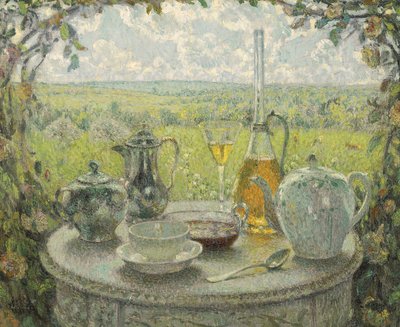 Postimpressionismi: Pöytä, Spring par Le Sidaner, Henri (1862-1939) tekijältä Henri Eugene Augustin Le Sidaner