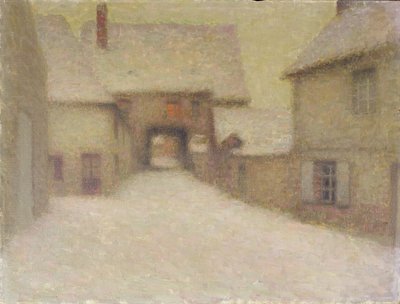 Lumi, vanha kylä, Gerberoy, 1902 tekijältä Henri Eugene Augustin Le Sidaner