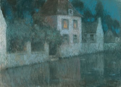 Kanava Nemoursiin; Le Canal ja Nemours tekijältä Henri Eugene Augustin Le Sidaner