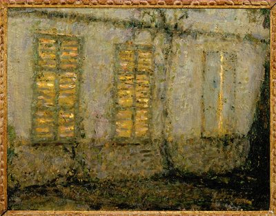 Suljetut ikkunaluukut (maalaus kankaalle) tekijältä Henri Eugene Augustin Le Sidaner