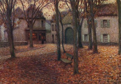 Kylä syksyllä, 1915 tekijältä Henri Eugene Le Sidaner